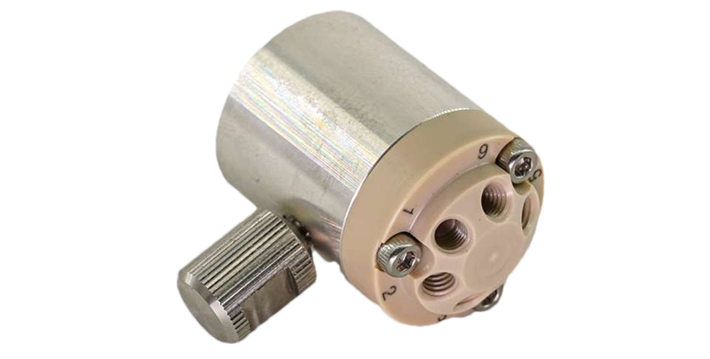 兩位六通閥-手動PEEK-S